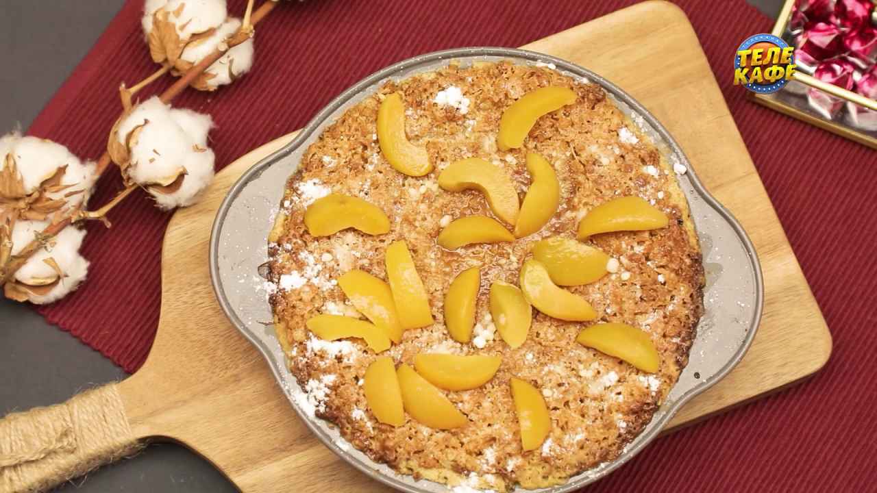 Домашний пирог с абрикосами и мюсли