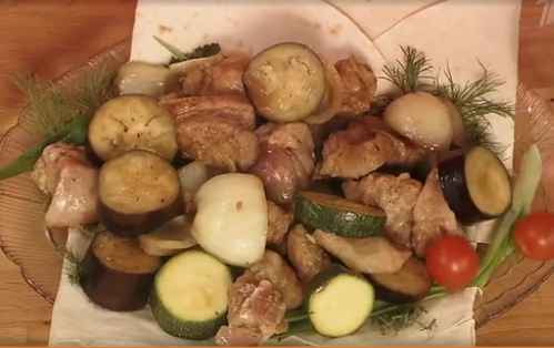 Шашлык на сковороде