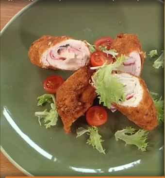 Куриные рулетики с крабовым мясом и сыром