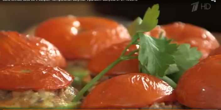 Запечённые кабачки с сайрой