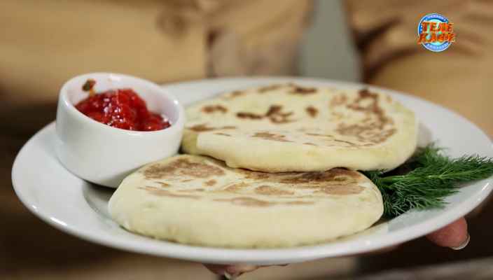 Картофельные лепёшки с аджикой