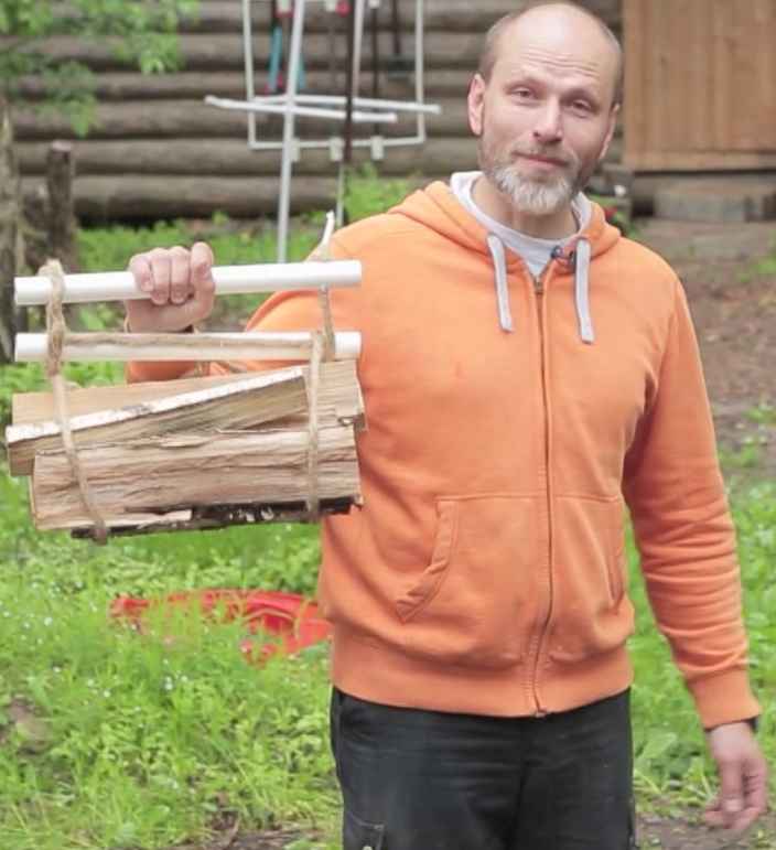 Приспособление для переноски дров