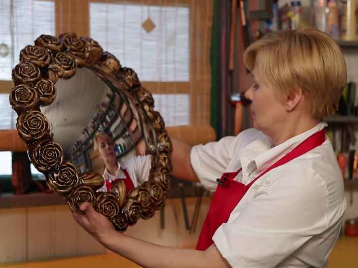 Рама из гипса для сферического зеркала