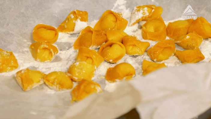 Тортеллини с говядиной и конской колбасой