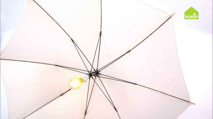 Светильник из зонтика