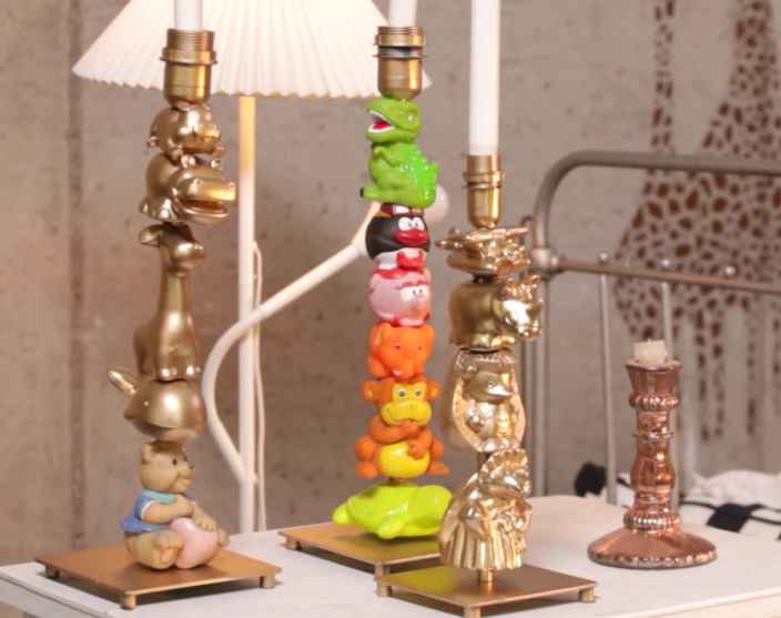 Подсвечники из детских игрушек