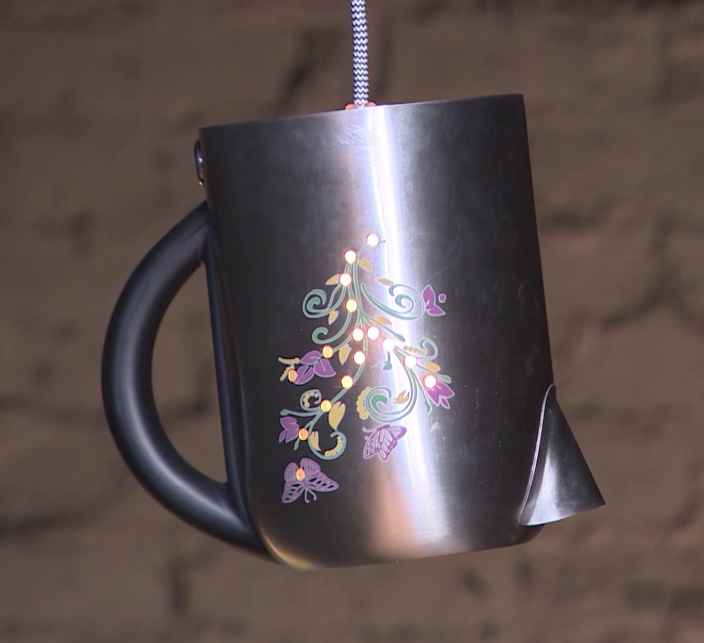 Светильник из старого чайника