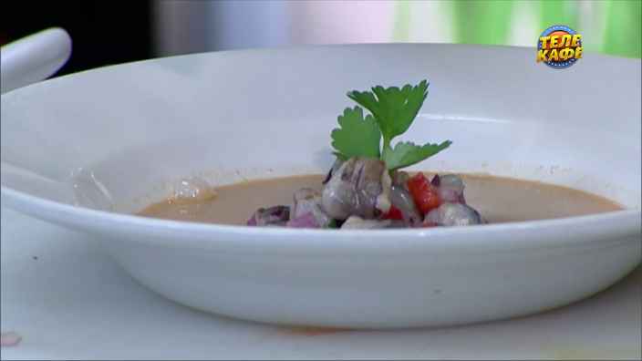 Рыбацкий суп с севиче из креветок