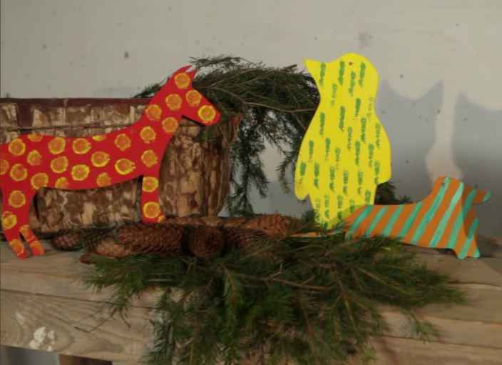 Новогодние игрушки из оргалита