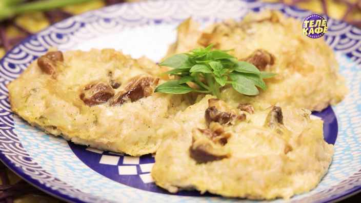Мясные ватрушки с грибами