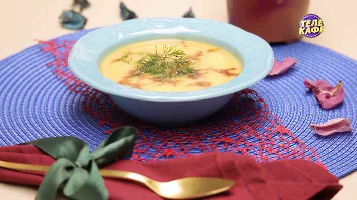 Суп-пюре из картофеля, помидоров и баклажанов