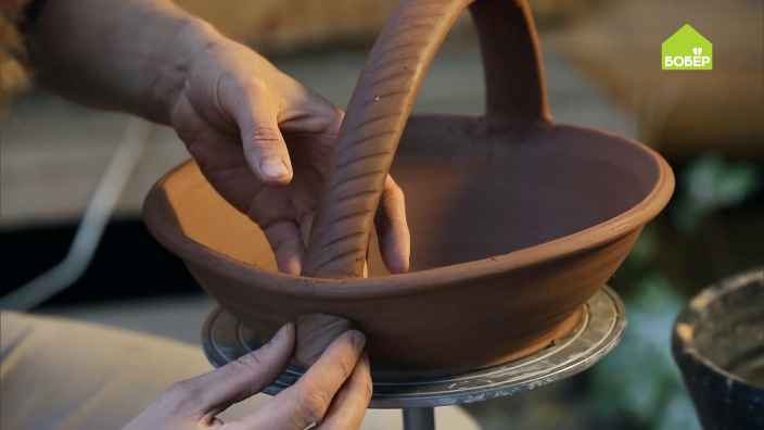 Как сделать тарелку для ягод из глины