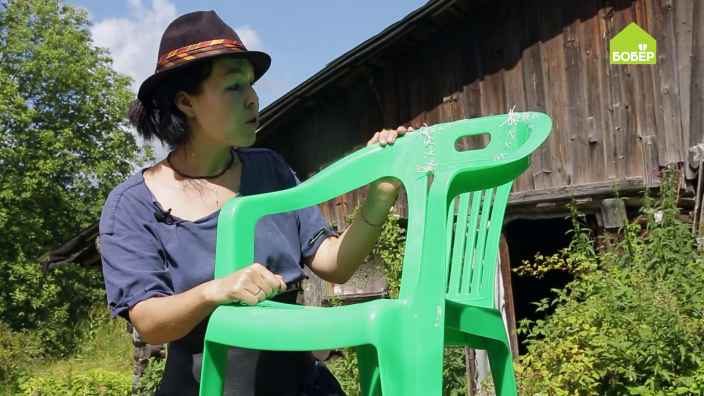 Как отремонтировать садовый стул из пластика