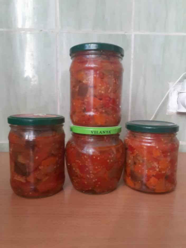 Салат из баклажанов, рецепт от мамы