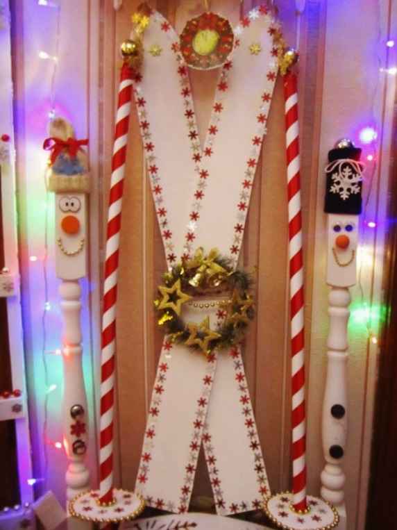 Новогодние декоративные лыжи!
