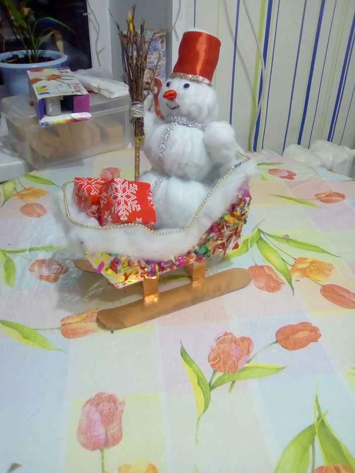 "Снеговик с подарками"