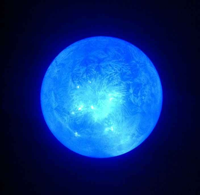 Новогодний морозный шар