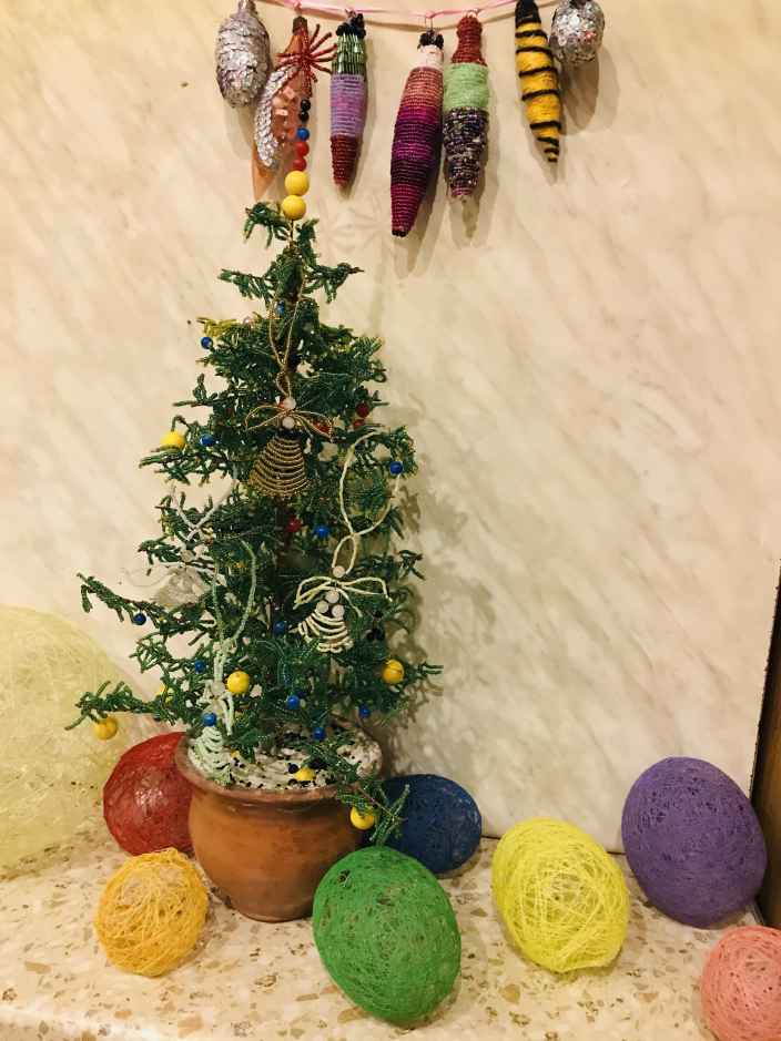 Новогодняя елка с игрушками