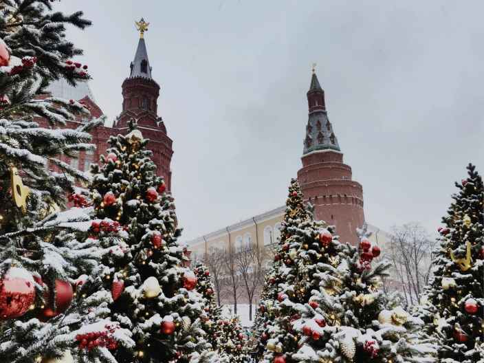 Кремлёвская ёлка вошла в десятку самых высоких в мире