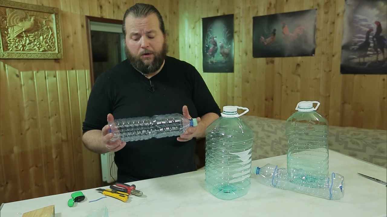 Изготовление кормушки из пластиковой бутылки