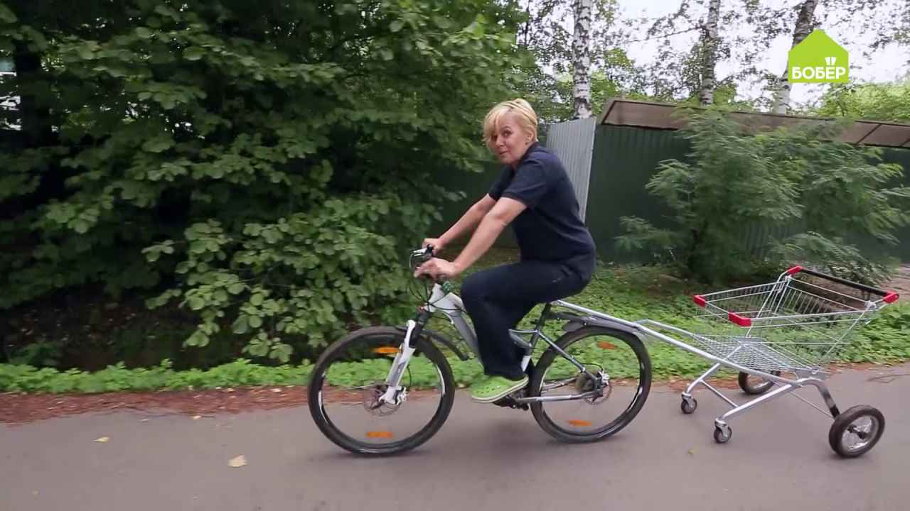 Велоприцеп своими руками, тележка для велосипеда, самоделка. bike trailer hand made.