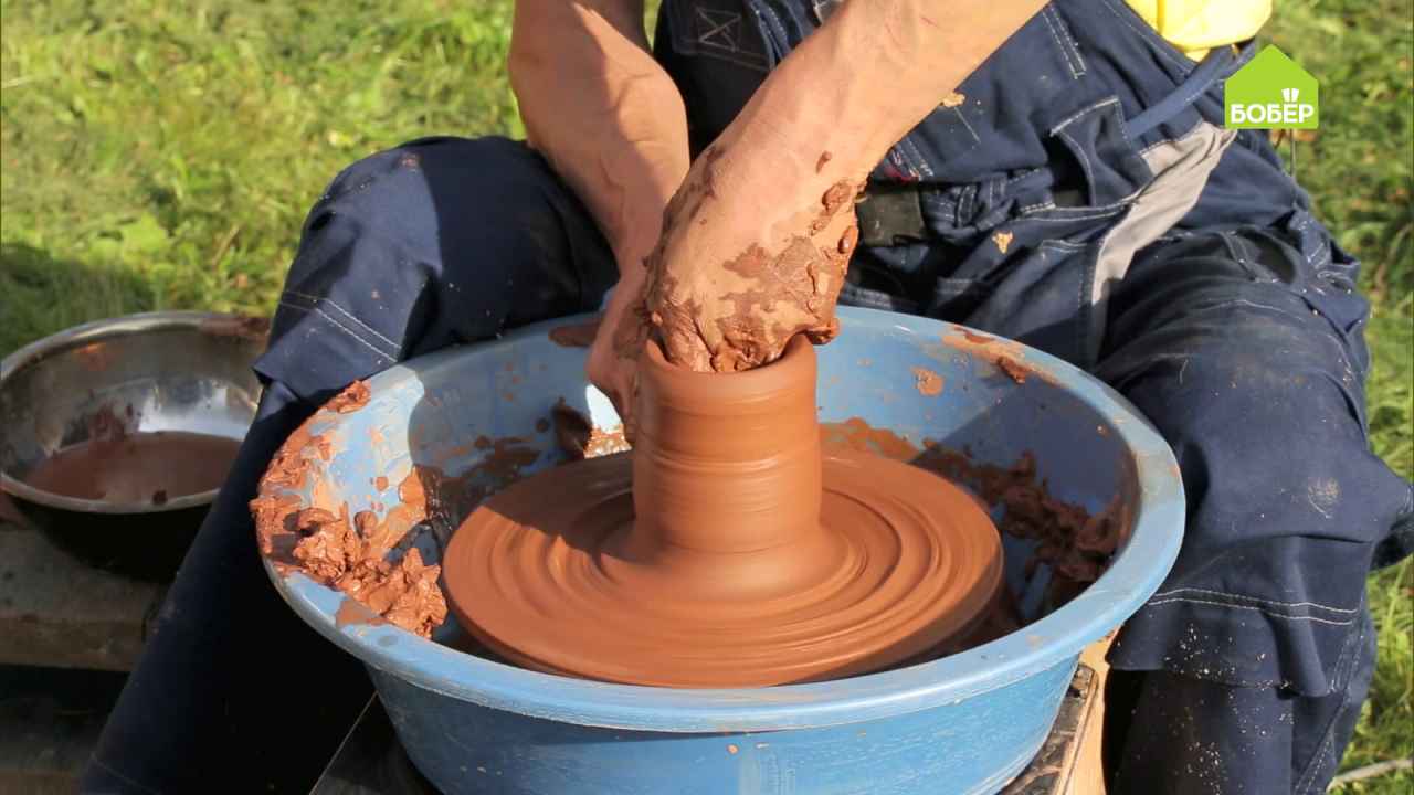 Как сделать глиняный горшок