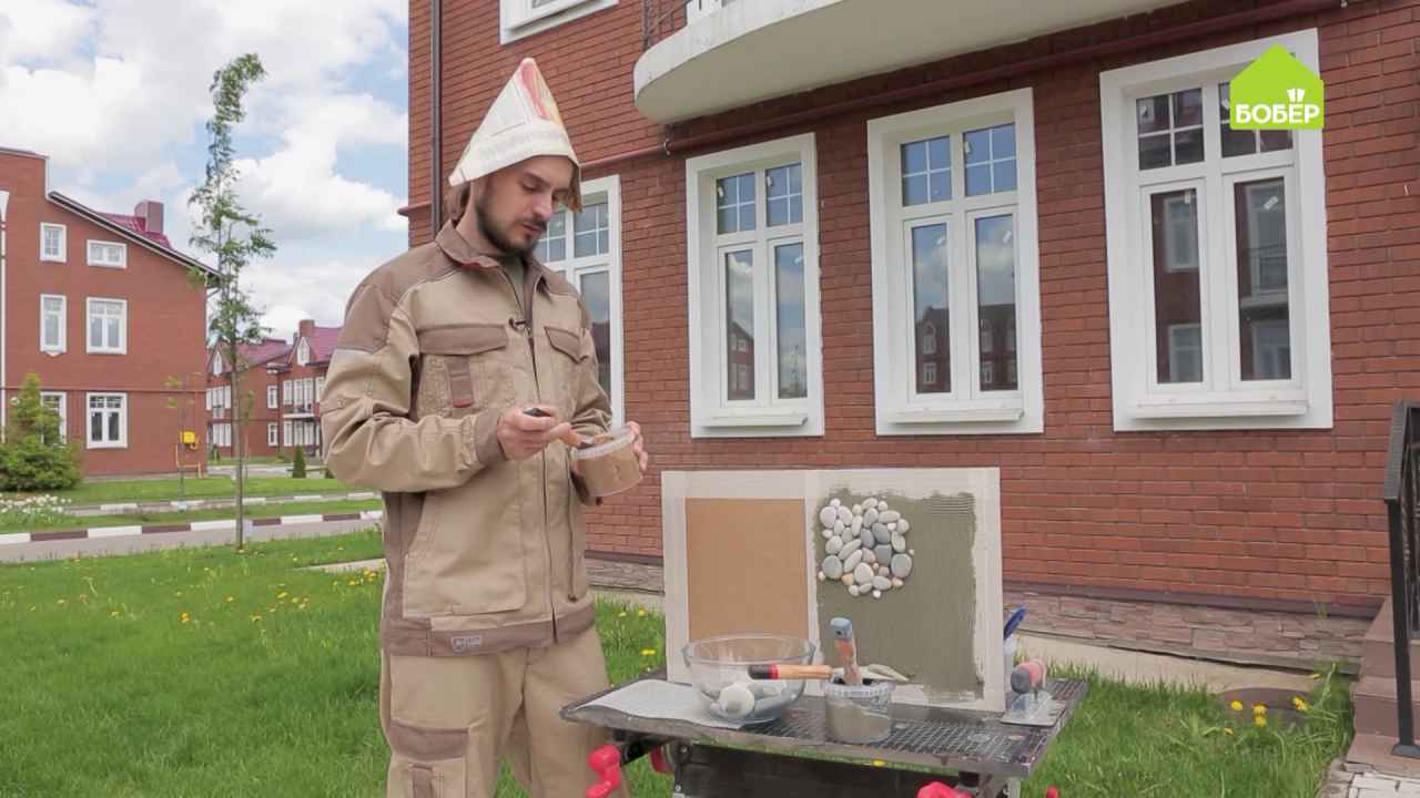 Декоративная отделка стен галькой и ракушками - Бобёр.ру