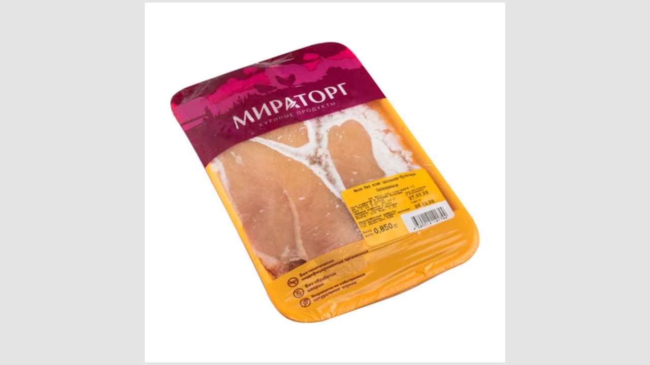 Филе без кожи цыпленка-бройлера, охлажденное «Мираторг»