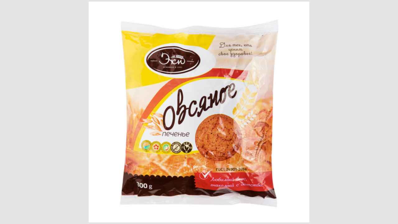 Печенье «Овсяная изюминка» классическое, на сливочном масле