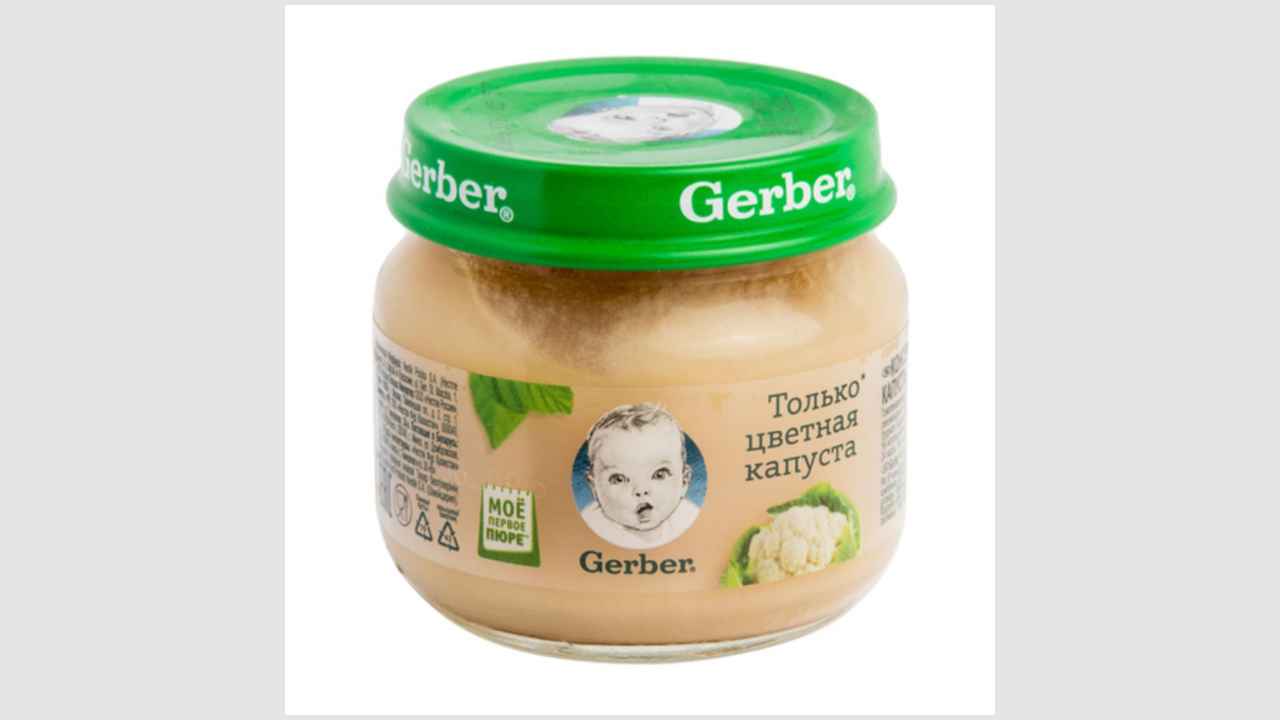 Консервированное овощное пюре (цветная капуста) для питания детей с 4 месяцев Gerber
