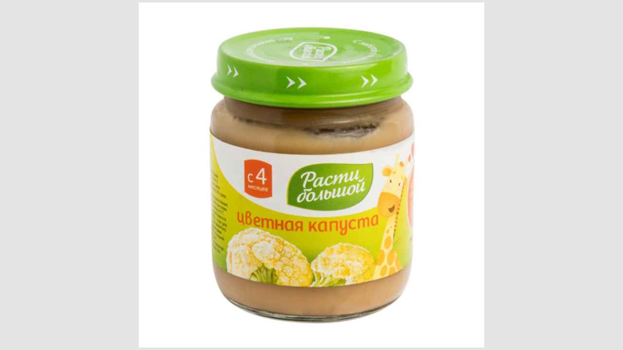 Пюре из цветной капусты для питания детей раннего возраста «Расти большой»