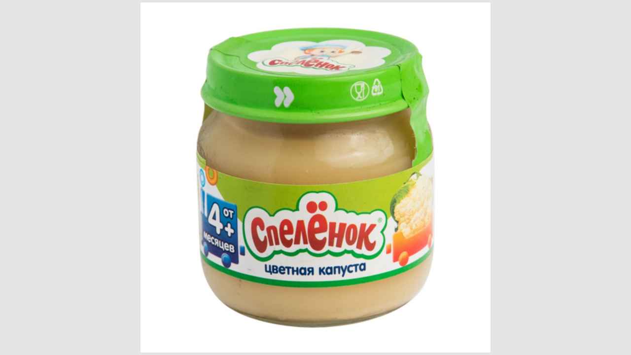 Пюре из цветной капусты для детского питания «Спелёнок»