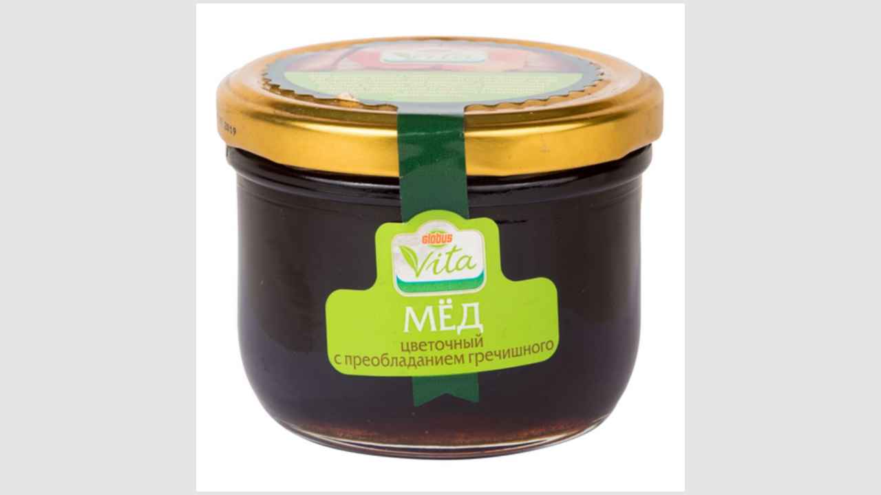 Мёд натуральный цветочный с преобладанием гречишного Globus Vita
