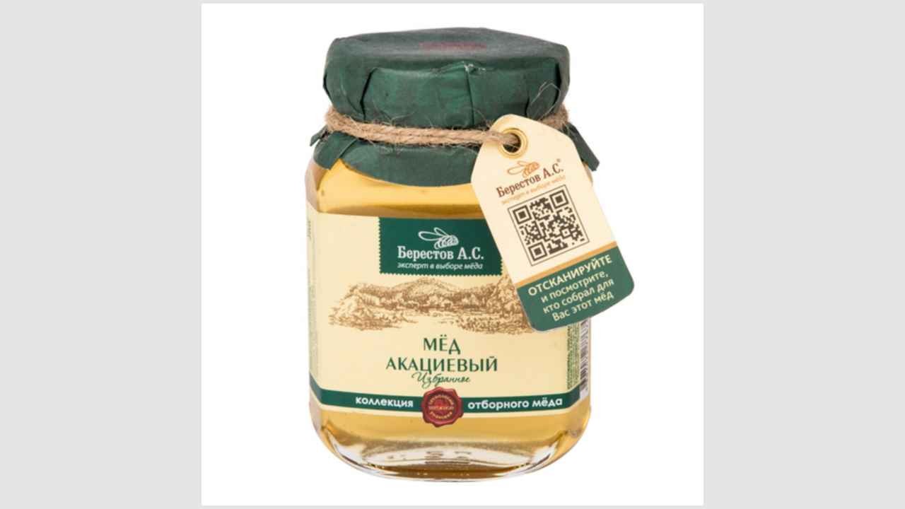 Мёд натуральный цветочный, полифлорный «Избранное» акациевый «Берестов А.С.»