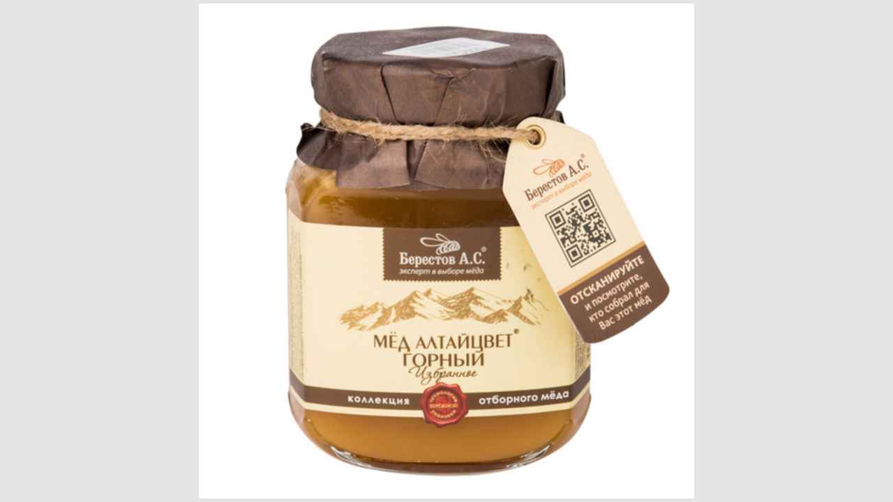 Мёд натуральный цветочный, полифлорный «Избранное «Алтайцвет» горный «Берестов А.С»