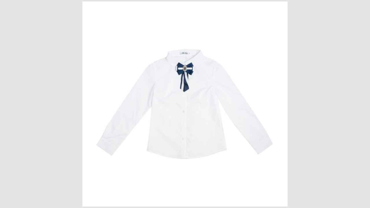 Блузка для девочки (белый, рост 152, арт.: 181230806-01-152) Nota Bene