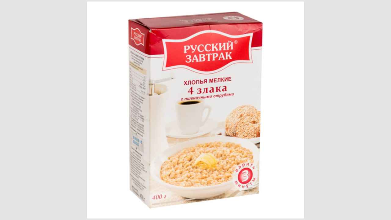 Хлопья из 4 злаков с отрубями «Русский завтрак»