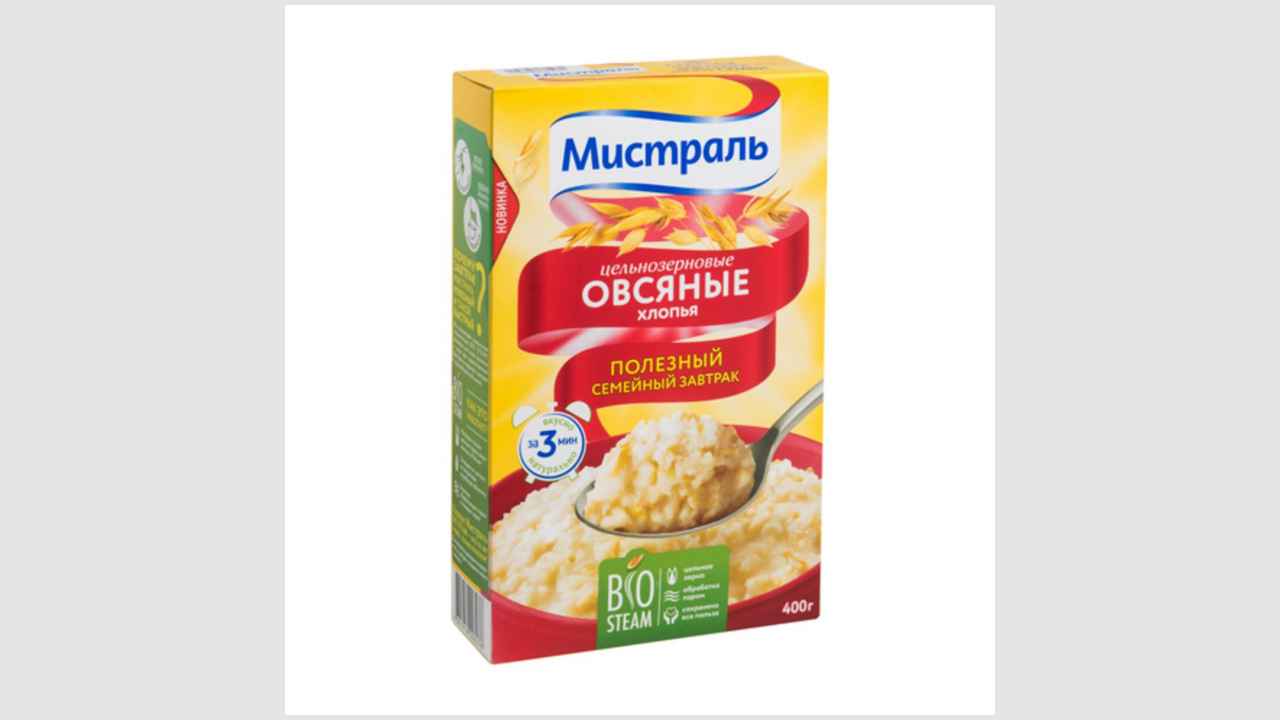 Цельнозерновые овсяные хлопья «Мистраль»