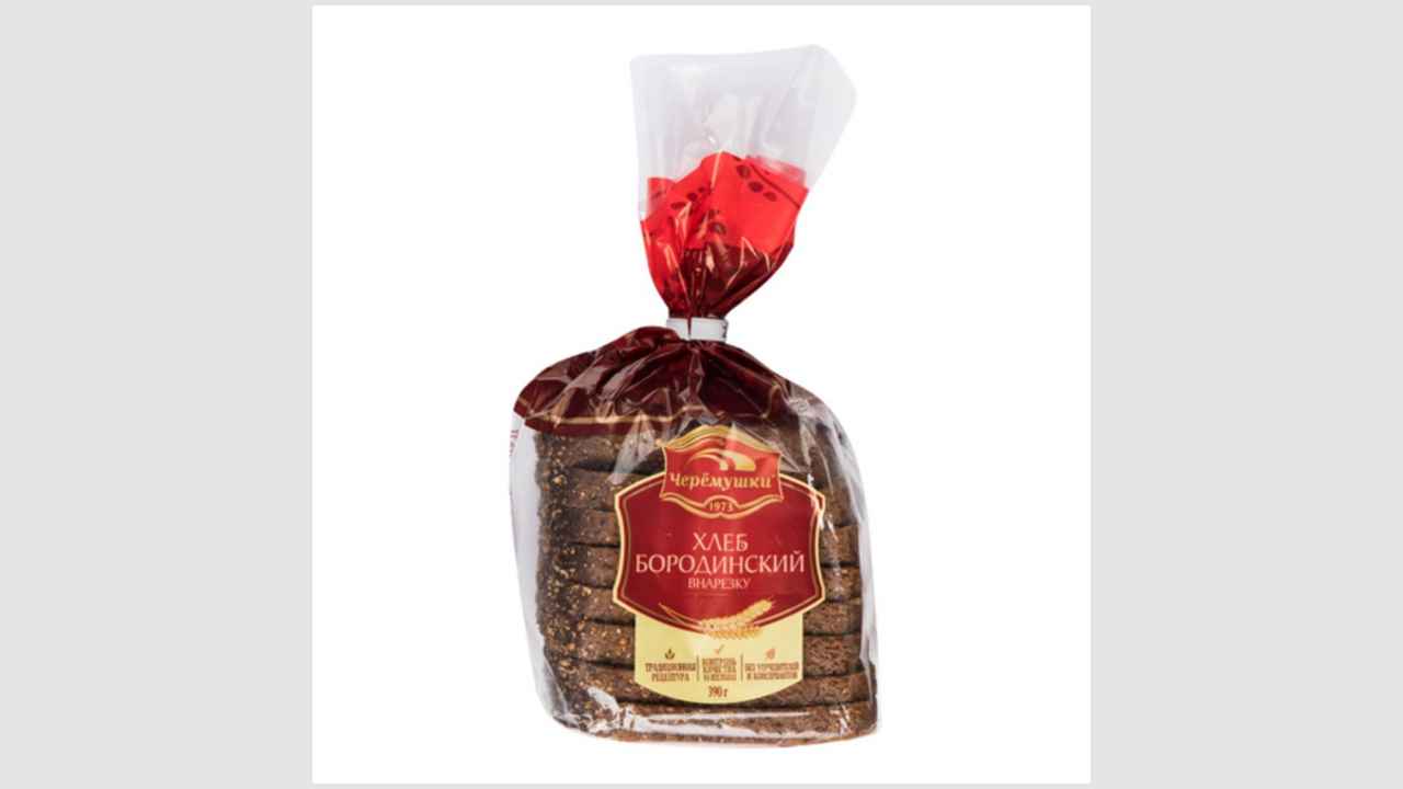 Хлеб «Бородинский» (нарезанная часть изделия в упаковке) «Черемушки»