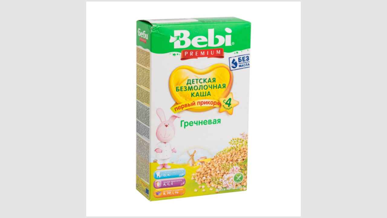 Детская безмолочная каша Bebi premium гречневая 