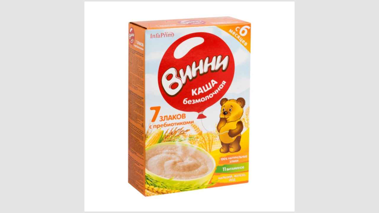 Каша безмолочная «Винни» «7 злаков» с пребиотиками 