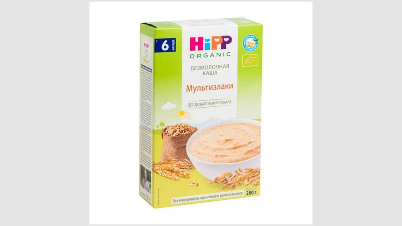 Безмолочная каша Hipp «Мультизлаки» без добавления сахара 