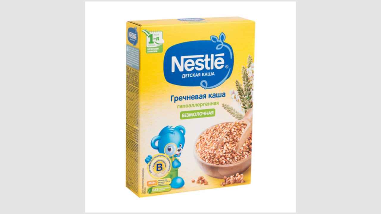 Гречневая каша, гипоаллергенная, безмолочная Nestle
