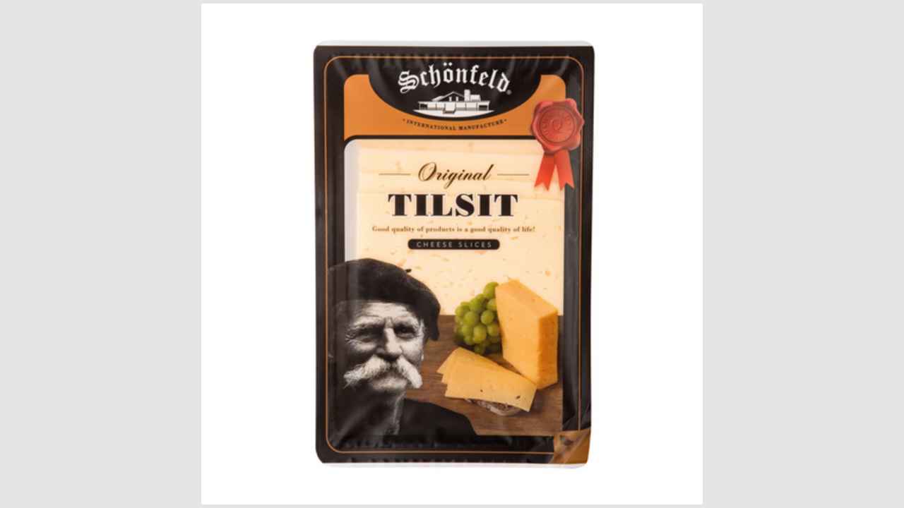Сыр фасованный «Тильзитер» Schonfeld, нарезка