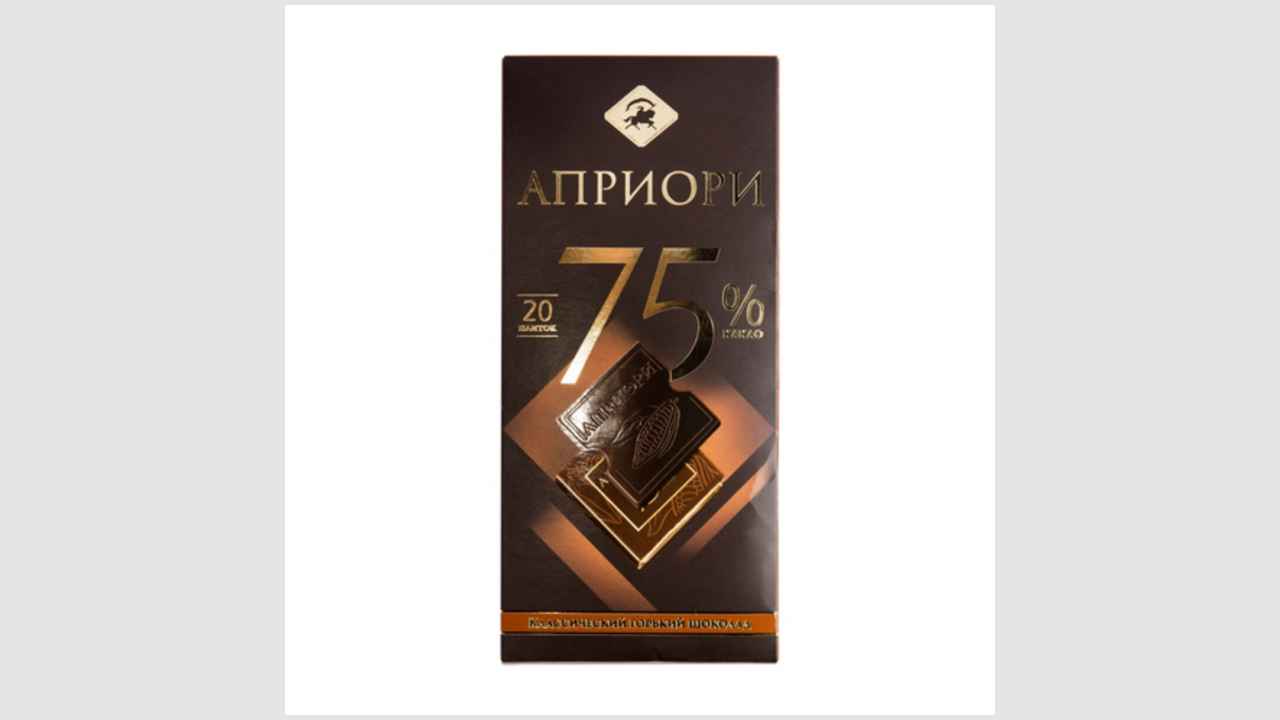 Горький шоколад (75% какао) «Априори»