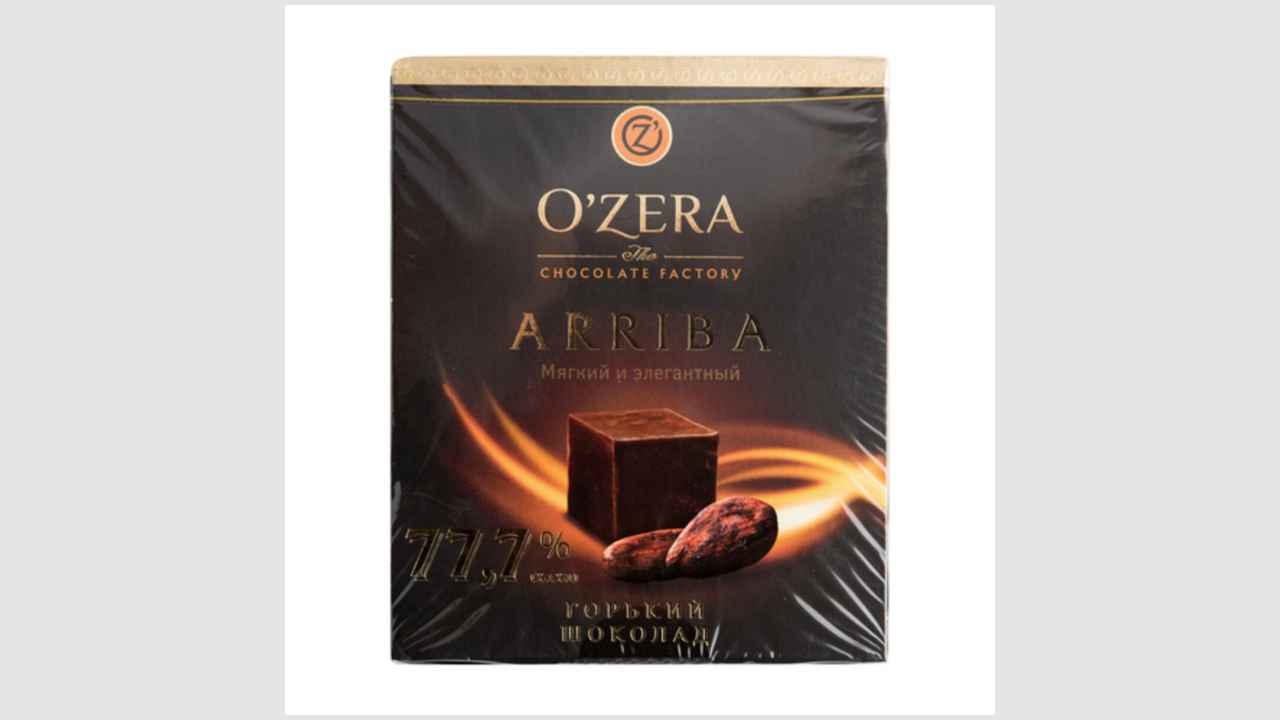 Шоколад O'ZERA ARRIBA, 77,7%, горький шоколад