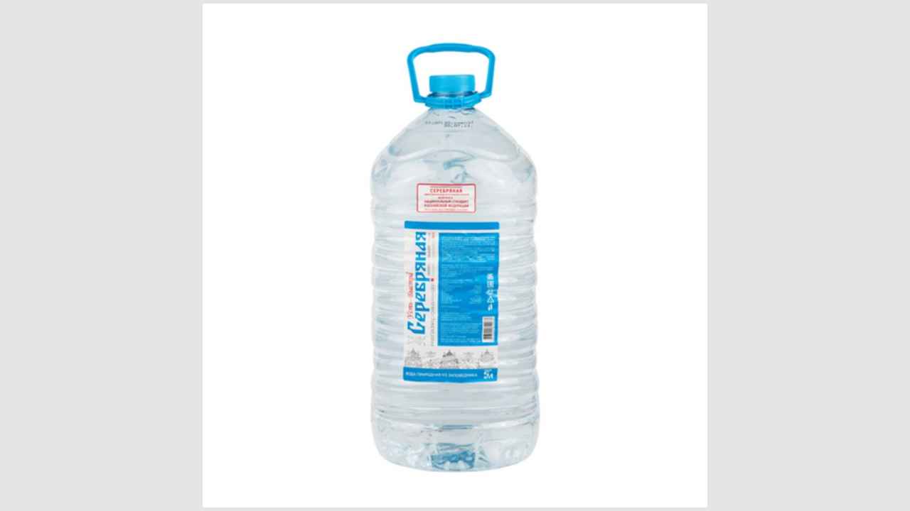 Минеральная, природная, столовая вода (содержит природный йод), негазированная «Серебряная» 