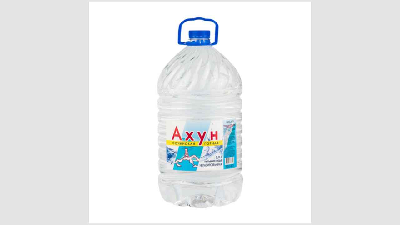 Питьевая вода, рожденная в Сочинском национальном парке, «Ахун» 