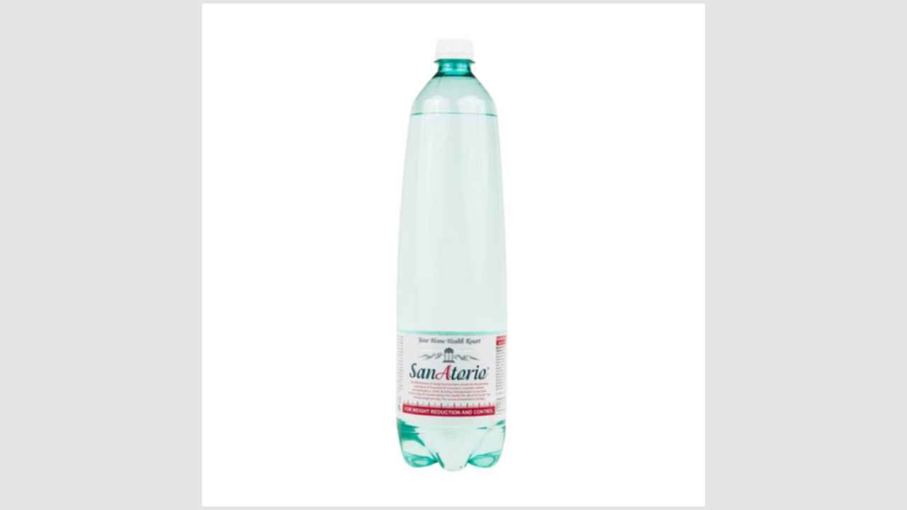 Вода минеральная питьевая лечебно-столовая «СанАторио», сульфатно-гидрокарбонатная кальциево-натриевая, газированная