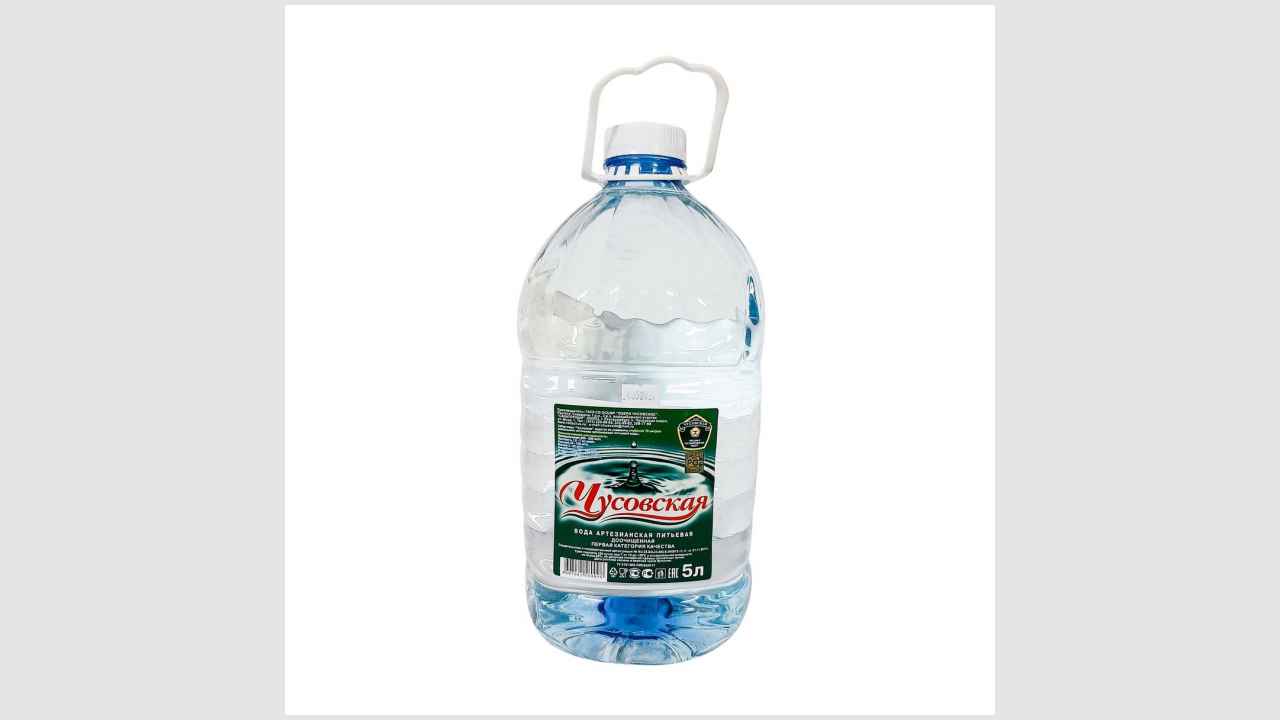 Вода артезианская, питьевая, доочищенная, первая категория качества «Чусовская» 